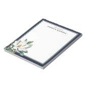 Waterverf Magnolia Navy Blue van het bureau van Notitieblok (Linkerzijde)