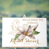 Waterverf Magnolia Paars Floral Vrijgezellenfeest Acryl Bord (Neutraal)