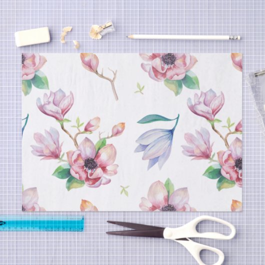 Waterverf Magnolia Tissuepapier (Craft)