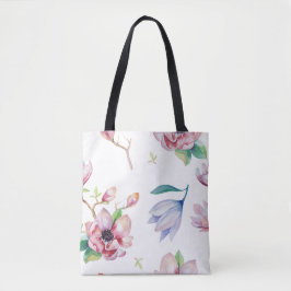 Waterverf Magnolia Tote Bag