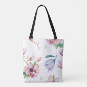 Waterverf Magnolia Tote Bag (Achterkant)