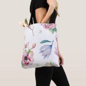 Waterverf Magnolia Tote Bag (Dichtbij)