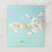 Waterverf Magnolia Vrijgezellenfeest Plaatskaartje (Buitenkant ongevouwen)