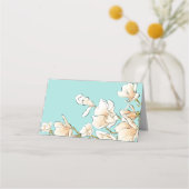 Waterverf Magnolia Vrijgezellenfeest Place Card Plaatskaartje (Achterkant)