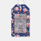 Waterverf Magnolias Cadeaulabel (Voorkant)