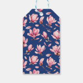 Waterverf Magnolias Cadeaulabel (Achterkant)