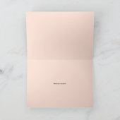 Waterverf Magnolias en Cotton Wreath Wedding Bedankkaart (Binnen)