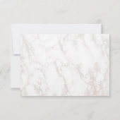 Waterverf Magnolias, Faux Marble Hartelijk dank Bedankkaart (Achterkant)