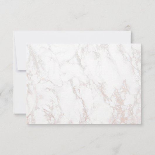 Waterverf Magnolias, Faux Marble Hartelijk dank Bedankkaart (Achterkant)