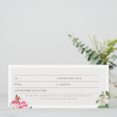 Waterverf Magnolias Logo Cadeaubon (Staand voorkant)