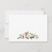 Waterverf Magnolias Pink Roses RSVP Kaartje (Achterkant)