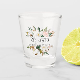 Waterverf Magnolia's Rozen Bachelorette Feestje Shot Glas