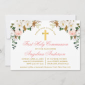 Waterverf Magnolias Rozen Eerste Communistische Go Kaart (Voorkant)