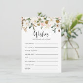 Waterverf Magnolias Rustic Wedding Well wil Informatiekaartje (Staand voorkant)