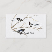 Waterverf Magpie Organic Boerderijen Visitekaartje (Achterkant)
