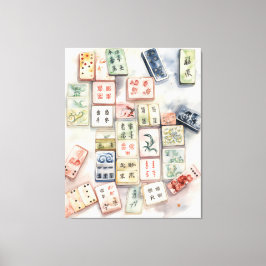 Waterverf Mahjong Art Print