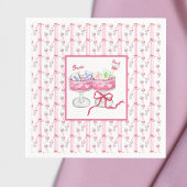 Waterverf Mahjong Grandmillennial Cocktail Party Servet