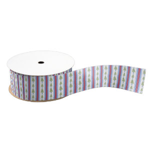 Waterverf Mahjong kerstboom Grosgrain Lint