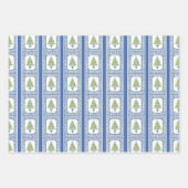 Waterverf Mahjong kerstboom Inpakpapier Vel (Voorkant 2)