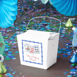 Waterverf Mahjong Tegels & Bogen behuizing Bedankdoosjes