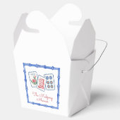 Waterverf Mahjong Tegels & Bogen behuizing Bedankdoosjes (Geopend)