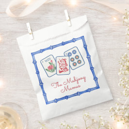 Waterverf Mahjong Tegels & Bogen behuizing Bedankzakje