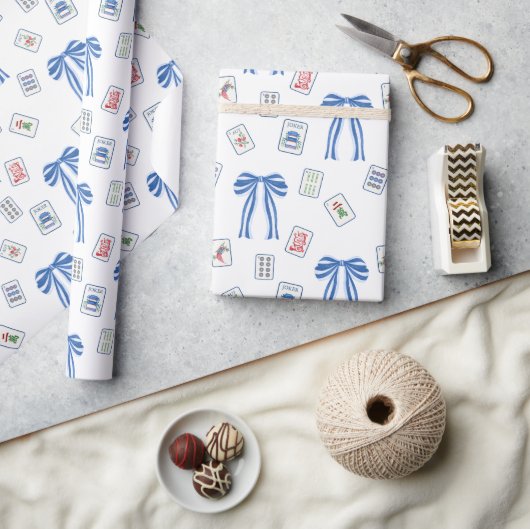 Waterverf Mahjong Tegels & Bogen Cadeaupapier (Crafts)