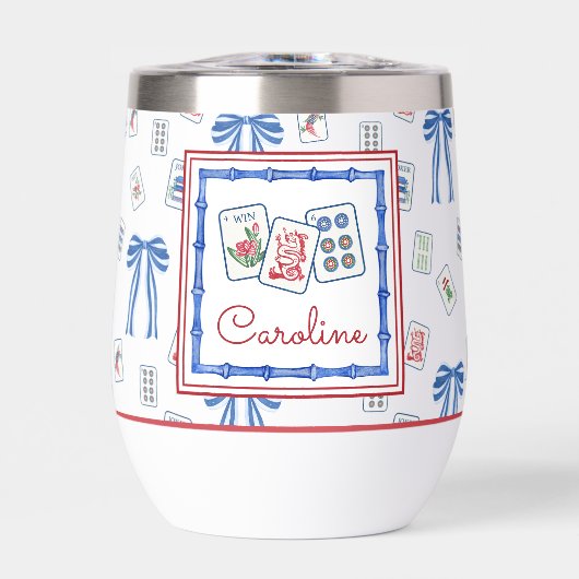 Waterverf Mahjong Tegels & Bogen Party (Voorkant)