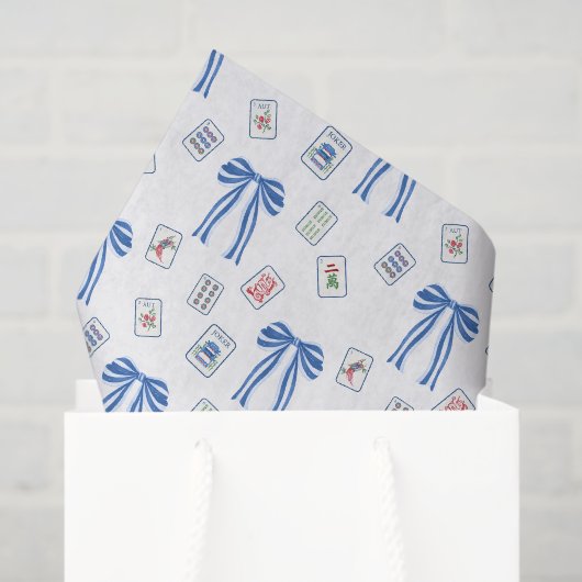 Waterverf Mahjong Tegels & Bogen Tissuepapier (Cadeauzakje)