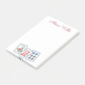 Waterverf Mahjong Tegels gepersonaliseerd Post-it® Notes (Schuin)