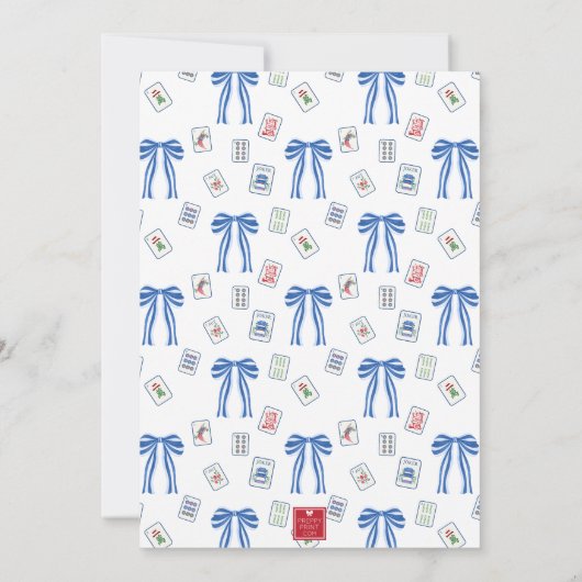 Waterverf Mahjong Tegels Partij Kaart (Achterkant)