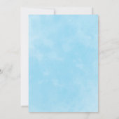 Waterverf Mailbox Boy Baby shower per post Kaart (Achterkant)