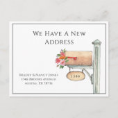 Waterverf Mailbox met Flowers Briefkaart (Voorkant)