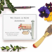 Waterverf Mailbox met Flowers Briefkaart