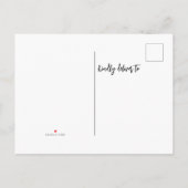 Waterverf mailbox We zijn verhuisd Aankondigingskaart (Achterkant)