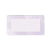 Waterverf Mailing Label, Lavendel Etiket (Voorkant)