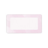 Waterverf Mailing Label, roze Etiket (Voorkant)