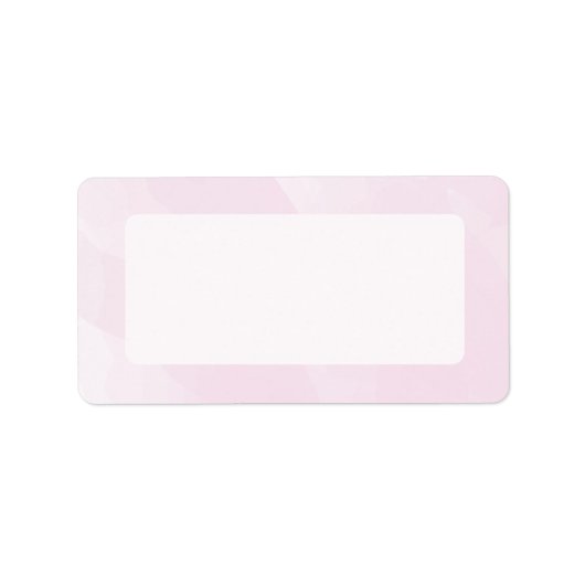 Waterverf Mailing Label, roze Etiket (Voorkant)