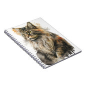 WATERVERF MAINE COON CAT NOTITIEBOEK (Rechterzijde)