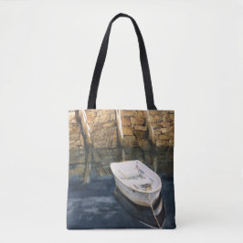 Waterverf Maine Rowboot Harbour Kusthaven Canvas t Tote Bag