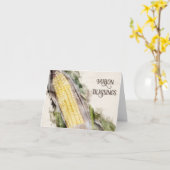 Waterverf Mais Herfst Equinox Mabon Zegeningen Kaart (Gele Bloem)