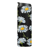 Waterverf-maisies. Naadloze florale achtergrond me Thermosbeker (Geroteerd rechts)