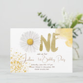 Waterverf maisy first Birthday Kaart (Staand voorkant)