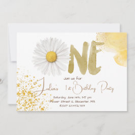 Waterverf maisy first Birthday Kaart