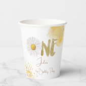 Waterverf maisy first Birthday Papieren Bekers (Voorkant)