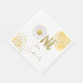 Waterverf maisy first Birthday Servet (Hoek)