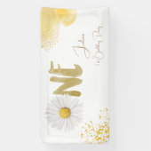 Waterverf maisy first Birthday Spandoek (Verticaal)