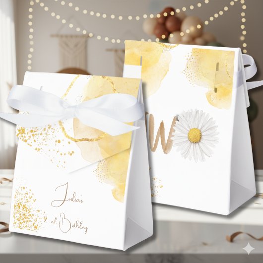 Waterverf maisy tweede verjaardag bedankdoosjes