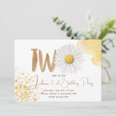 Waterverf maisy tweede verjaardag kaart (Staand voorkant)