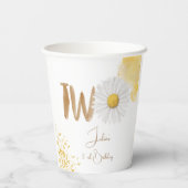 Waterverf maisy tweede verjaardag papieren bekers (Achterkant)